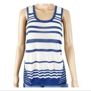 Peter Som for DesigNation Sleeveless Striped Sweater tank top size large